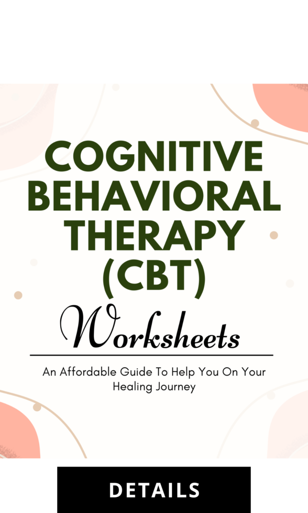 Cognitive behavioural therapy (CBT) worksheets