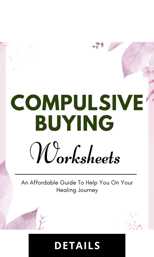 compulsive buying worksheets