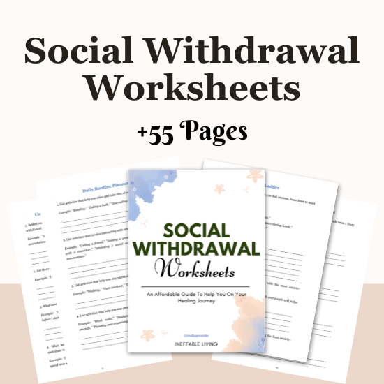 Social Withdrawal Worksheets