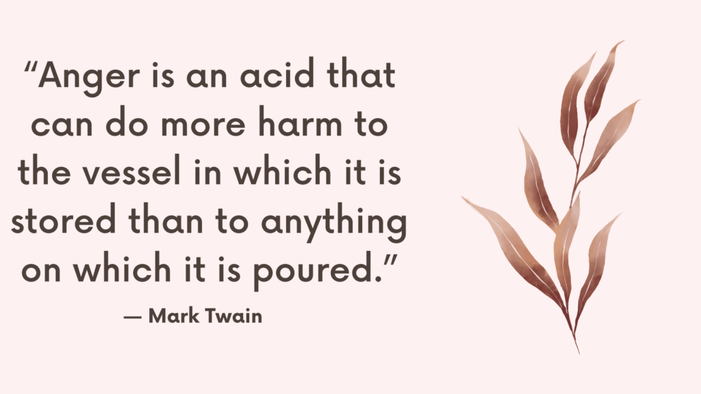 How to Deal With Anger Toward Yourself
