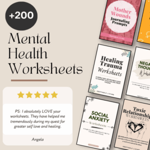 Mental Health Worksheets - Therapy resources - counselling activities - Therapy tools