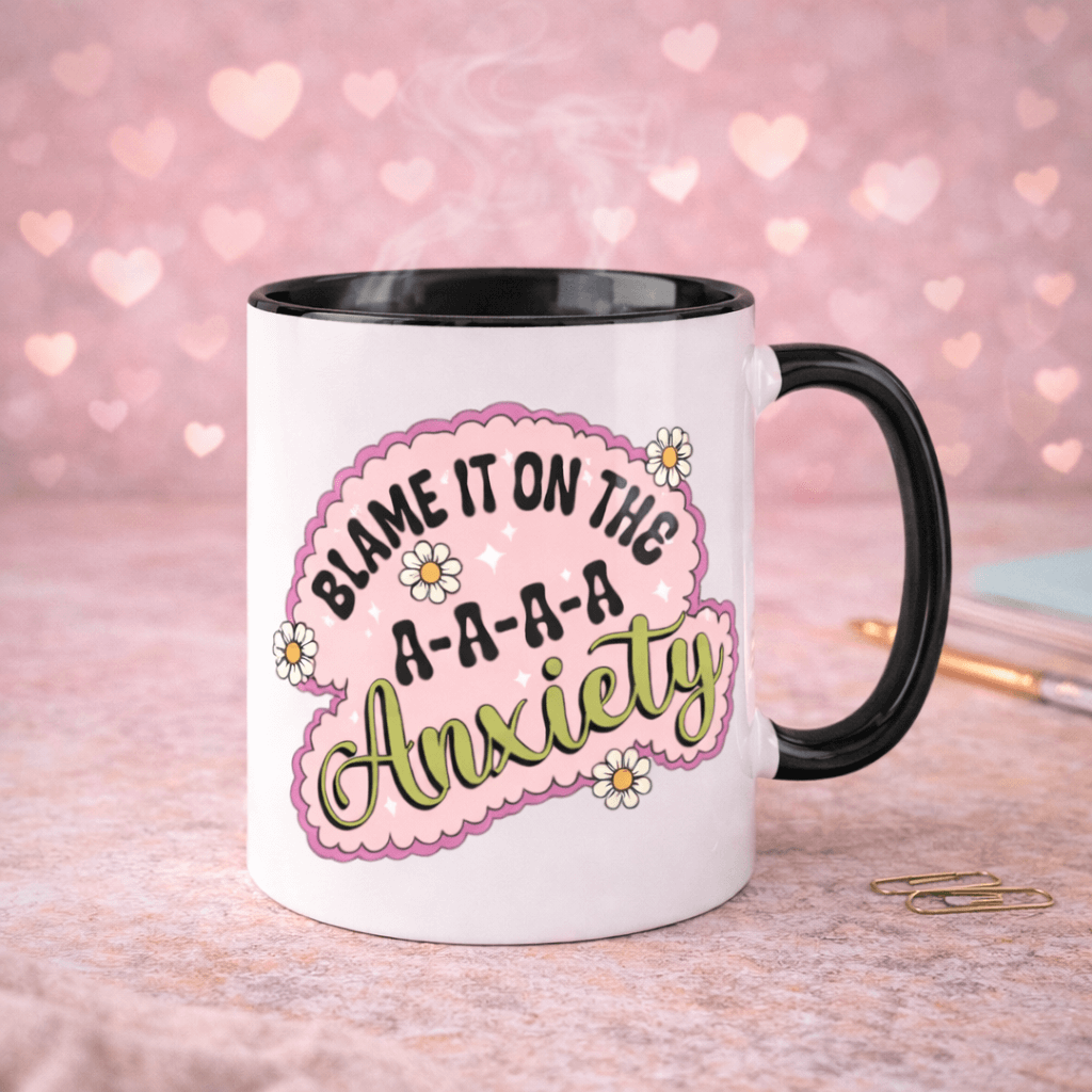 Blame It on the Anxiety Ceramic Mug